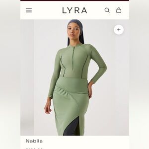 LYRA Nabila 2 piece swimsuit in XS Sage color